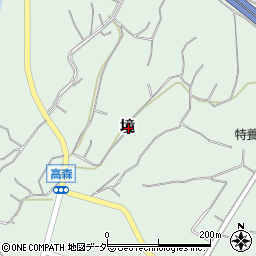 長野県諏訪郡富士見町境周辺の地図