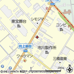 埼玉県さいたま市岩槻区釣上新田323周辺の地図