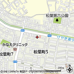 千葉県柏市松葉町5丁目15周辺の地図