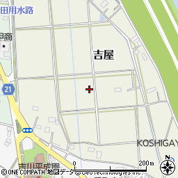 埼玉県吉川市吉屋周辺の地図