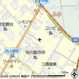 埼玉県さいたま市岩槻区釣上新田300-2周辺の地図