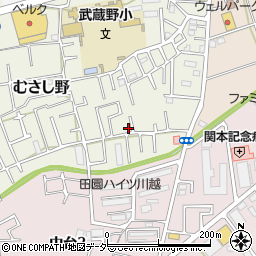 埼玉県川越市むさし野8-5周辺の地図