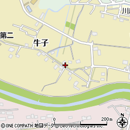 埼玉県川越市牛子周辺の地図