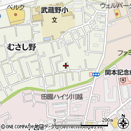 埼玉県川越市むさし野8-6周辺の地図