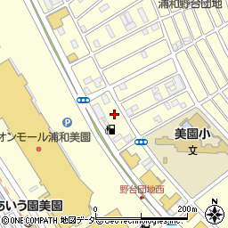 埼玉県さいたま市緑区美園周辺の地図