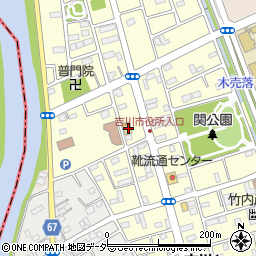 ワークマン吉川店周辺の地図
