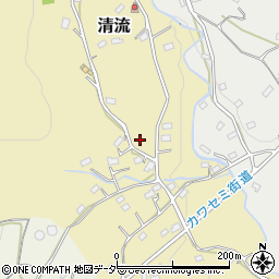 埼玉県日高市清流周辺の地図