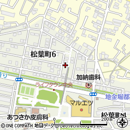 千葉県柏市松葉町6丁目15周辺の地図