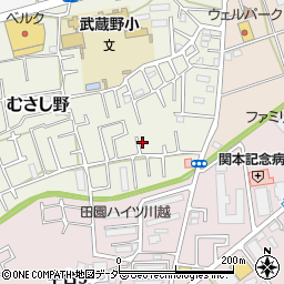 埼玉県川越市むさし野8-3周辺の地図