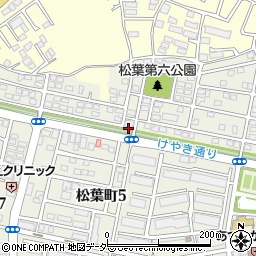 千葉県柏市松葉町6丁目35周辺の地図