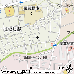 埼玉県川越市むさし野8-8周辺の地図