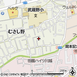 埼玉県川越市むさし野8-35周辺の地図