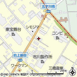 埼玉県さいたま市岩槻区釣上新田320周辺の地図