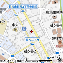 越谷市役所　越谷・松伏水道企業団周辺の地図