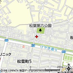 千葉県柏市松葉町6丁目27周辺の地図