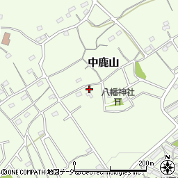 埼玉県日高市中鹿山周辺の地図