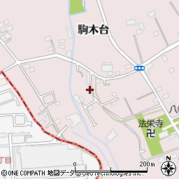 千葉県流山市駒木台169周辺の地図