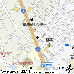 リンガーハット越谷神明店周辺の地図