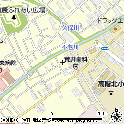 埼玉県川越市岸周辺の地図