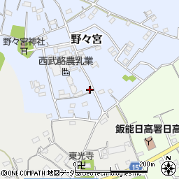 埼玉県日高市野々宮133周辺の地図