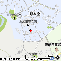 埼玉県日高市野々宮131-1周辺の地図