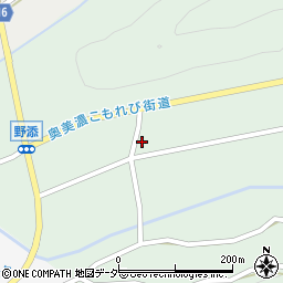 岐阜県郡上市白鳥町野添439周辺の地図