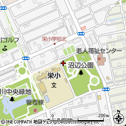 沼辺公園トイレ周辺の地図