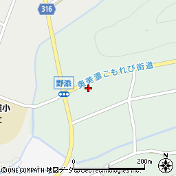 岐阜県郡上市白鳥町野添389周辺の地図