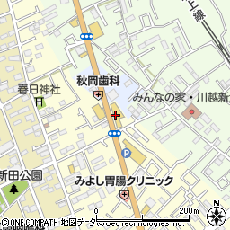 ＨｏｎｄａＣａｒｓ川越川越中央店周辺の地図