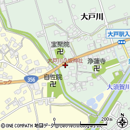 大戸川八坂神社周辺の地図