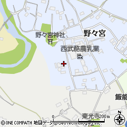 埼玉県日高市野々宮136周辺の地図