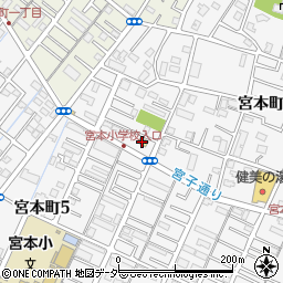 ファミリーマート越谷宮本町店周辺の地図