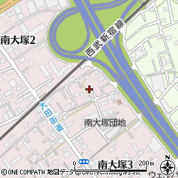 埼玉県川越市南大塚3丁目4-11周辺の地図