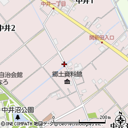 埼玉県吉川市中井周辺の地図