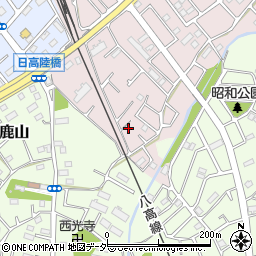 埼玉県日高市鹿山178周辺の地図