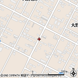 茨城県神栖市大野原周辺の地図
