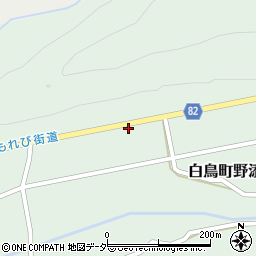 岐阜県郡上市白鳥町野添476周辺の地図