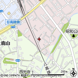 埼玉県日高市鹿山178-7周辺の地図