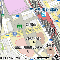 埼玉県さいたま市中央区新都心周辺の地図