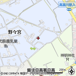 埼玉県日高市野々宮87周辺の地図