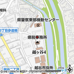 埼玉県　越谷県税事務所総務担当周辺の地図