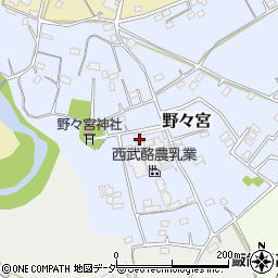 埼玉県日高市野々宮144周辺の地図