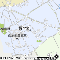埼玉県日高市野々宮97-3周辺の地図