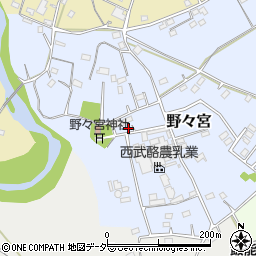 埼玉県日高市野々宮148周辺の地図