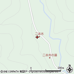 長野県木曽町（木曽郡）新開（西洞）周辺の地図
