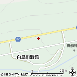 岐阜県郡上市白鳥町野添668周辺の地図