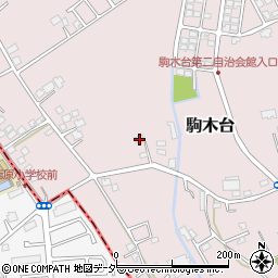 千葉県流山市駒木台421周辺の地図