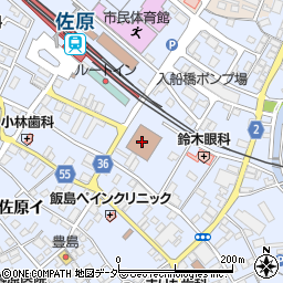 千葉銀行佐原支店周辺の地図
