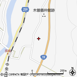 長野県木曽郡木曽町日義巾周辺の地図