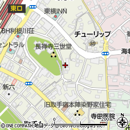 山中屋の奈良漬工場周辺の地図